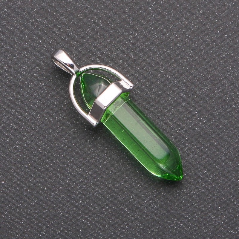 قلادة سداسي أخضر 8x35x41مم