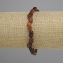 سوار جارنيت هيسونايت مصقول، القطر 7-10×5-6، 5مم±، الطول 18 سم ±، مطاطي (سترتش)