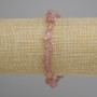سوار من خرز كوارتز الفراولة المصقول، قطر الخرز 6–10.5 × 6–7.5 mm ±، طول 18 cm ±، مرن