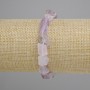 سوار جمشت من أحجار غير مصقولة، القطر 6-10×8-13mm ±، الطول 18cm ±، مطاطي