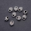 خرزة وصلة قلب باندورا، قطر 10×12mm، قطر الثقب 4,8mm، تعبئة 20g + -9 قطعة