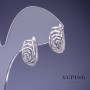 أقراط Xuping 16x9mm ورود روديوم