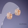 أقراط Xuping 6×12 مم "طلاء ذهبي 18K"