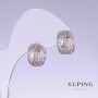 أقراط Xuping، الطول 14مم، السماكة 8مم روديوم