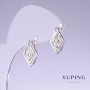 أقراط Xuping، الطول 16مم، السماكة 9مم روديوم