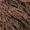 خرز كريستال تشيكي على خيط فريز مطفأ مع طلاء موجّه رونديل، قطر 3×2,5 mm + -، طول 36-38 سم +